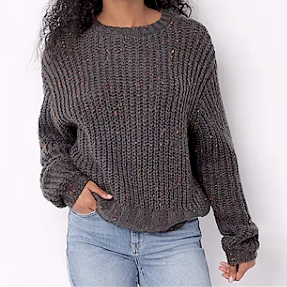 Brand New! a.n.a Womens‎ Crew Neck Long Sleeve Pullover Knit Sweater plus 1X $49